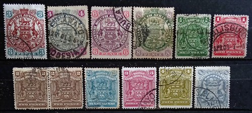 A248) British South Africa Company/Rhodesia 1897-1908 stamps used