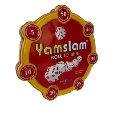 YamSlam Roll To Win Dice Game By Blue Orange Games Tin Box Complete Vintage 2008