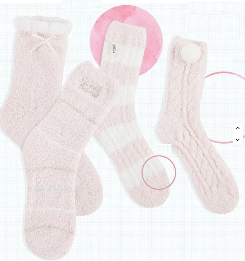  Новый теплый уютный тепловой пушистый махровые носки зимние пушистые - Изображение 4 из 4