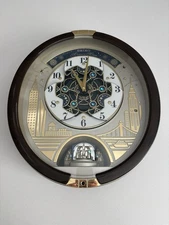 Seiko Swarovski Melody in Motion Wall Clock QXM382BRH with Video Tested