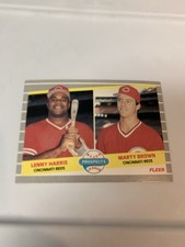 1989 Fleer Major League Prospects Lenny Harris & Marty Brown Cincinnati Reds