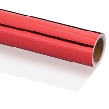 Metallic Wrapping Paper, 16 Inch x 200 Inch(16.4Ft)Packing Paper Red