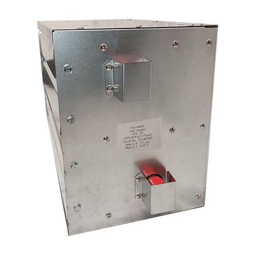 50,000 BTU Hydronic Hot Water Hanging Unit Heater - Single Speed Fan w/Plug - Picture 2 of 3