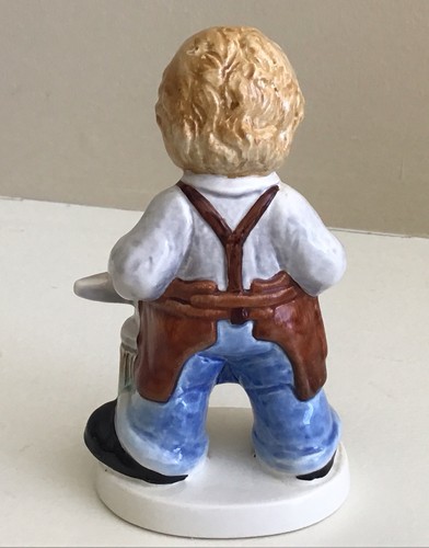 Goebel Figurine Little Boy Blacksmith W. Germany 10 760 12 Vintage 5” - Picture 4 of 4
