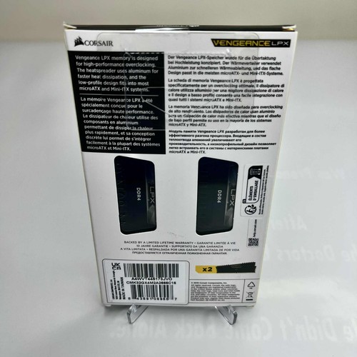 Corsair Vengeance LPX 32GB (2x16GB) DDR4 2666MHz C16 Desktop Gaming Memory Black - Picture 2 of 3
