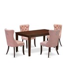5 Piece Dining Room Furniture Set Consists of a Rectangle Kitchen Table