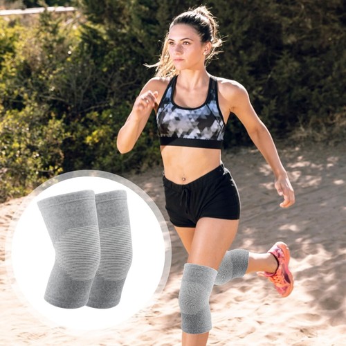 Bamboo Knee Sleeve, Elastic Compression Knee Brace Breathable Knees Pads Leg ... - Picture 3 of 7