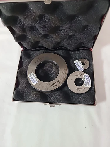Lot Of 3 Mitutoyo Ring Gauge In Box Gauges 