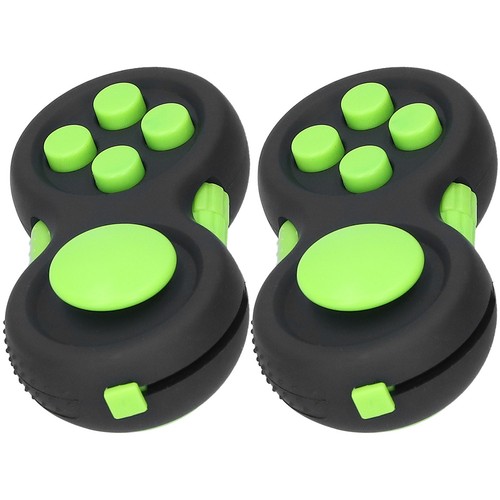 (Nero Verde)2pz Skin Picking Pad Giocattolo Ansia Stress Sollievo Dita Giocattolo - Foto 11 di 17