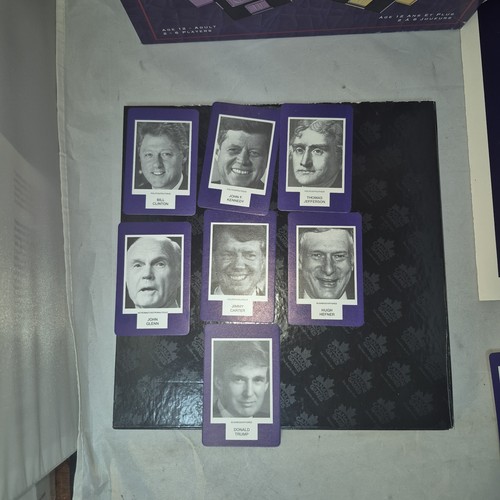 Face to Face Famous Face Guessing Board Game Donald Trump Card Kennedy Jefferson - Bild 7 von 12