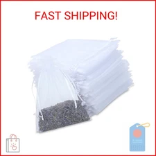 Kslong 100PCS Small Mesh Bags Drawstring 3x4,Sheer Organza Bags Drawstring for J