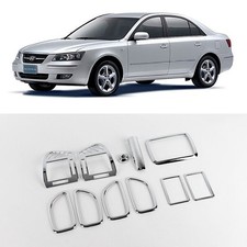 Chrome Interior Molding Garnish Cover Kit 11p For 2006 2007 Hyundai Sonata NF