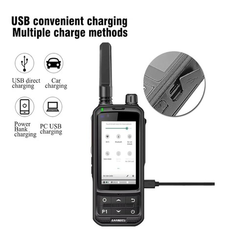 ANYSECU A970S 4G Network Radio Android 9.0 Mobile Phone Zello Real-ptt Pocstar - Zdjęcie 5 z 13