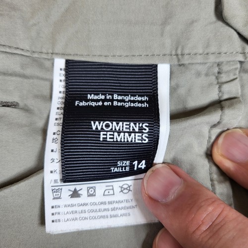 Arcteryx Women's Nydra Pants Size 14 Beige Cropped Casual Comfort Lightweight - Picture 3 of 10