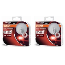 2x OSRAM NIGHT BREAKER SILVER H1 DuoBox Glühlampe 3200 K 1350 lm Glühbirne