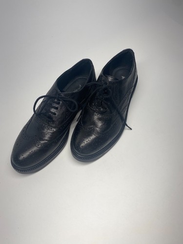 Oxford Jeffrey Campbell para mujer Moyra punta de ala cuero negro talla 6,5 - Imagen 8 de 9