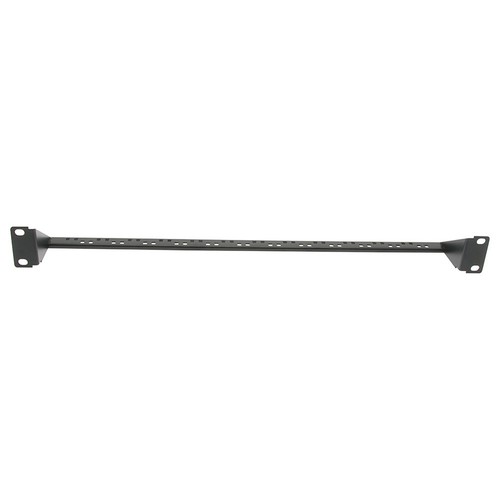 19" 1U 1.5mm Patch Panel Support Bar Network Cable Management Organizer Black - Picture 2 of 2