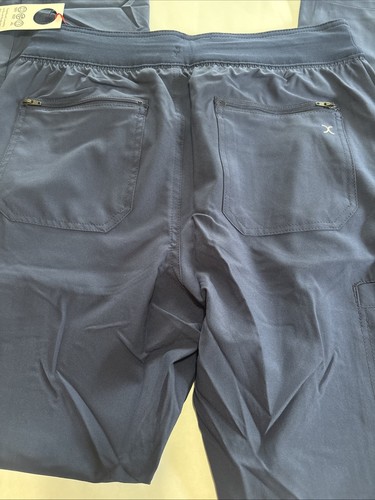 Navy Blue Cherokee Scrubs Iflex Mens Drawstring Cargo Pant CK006T Sz Med Tall - Picture 12 of 15