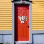 Farmhouse Decor Home Unfinished Hanging Wood Sign Cow Shape Door