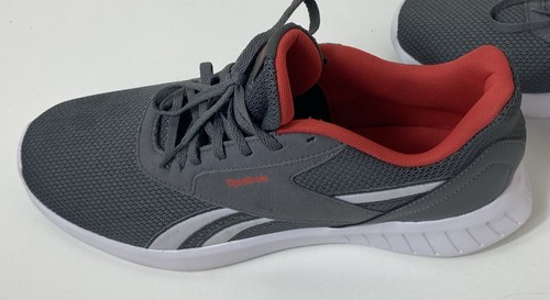 Reebok tennis shoes SZ 11.5 Men’s grey orange and white excellent 059503 - Picture 19 of 23