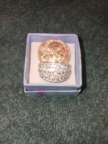 Size 7 Platinum/Sterling Ring Made With Zirconia From Swarovski 4.15 TCW (923) - Picture 14 of 16