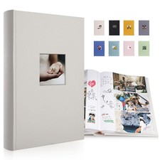 Luxury Fabric Photo Album 4x6 With Writing Space Acid Free Pockets Holds 300 ...