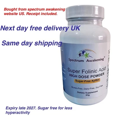 Spectrum Awakening Leucovorin Folinic Acid Super High Dose Speech Delay Gold