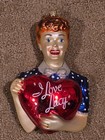 I Love Lucy Christmas Ornament Kurt Adler Polonaise “EVERYONE LOVES LUCY” AP1694
