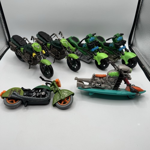 Lote de TMNT Vehículos Motocicleta 2012 14 Rippin Rider Alcantarilla Crucero Piezas Reparación