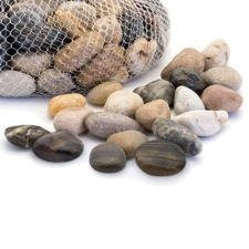 Eco-Friendly 5lb Bag of Smooth River Rocks - Perfect for Gardens & Home Accents