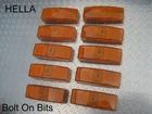 10 HELLA 12v/24v Amber Side Marker Reflector Lights/lamps Recovery/camper/Truck
