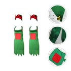  2 Sets Non-woven Apron Shopping Men and Women Cooking Aprons Housework Shaped