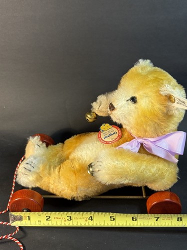 Vintage Steiff Museum Collection Baby Bear With Wagon Replica 1939 0135/20 - Picture 9 of 24