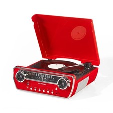 Crosley Powell 7-In-1 Bluetooth and Vinyl Record Player with AM/FM Radio CR6047A