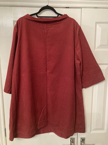 Seasalt Needlecord Sail By The Stars Rust Red Tunic 26-28 - Picture 2 of 4