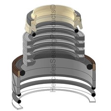 Seal Kit for Compact Excavators 303.5E2 CR 40x70mm 251-9845