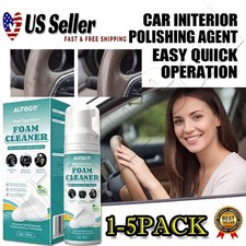 Deep Clean Nano Foam Cleaner Spray for Car Interior Removes Dirt No Water Needed