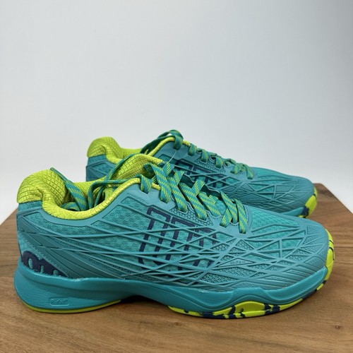 Neu Wilson Kaos W türkis/blaue Damen-Tennis-Pickleballschuhe Größe 8,5 M