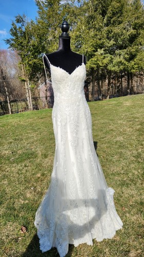 wedding dress size 10 color ivory designer Maggie Sottero - Picture 3 of 24