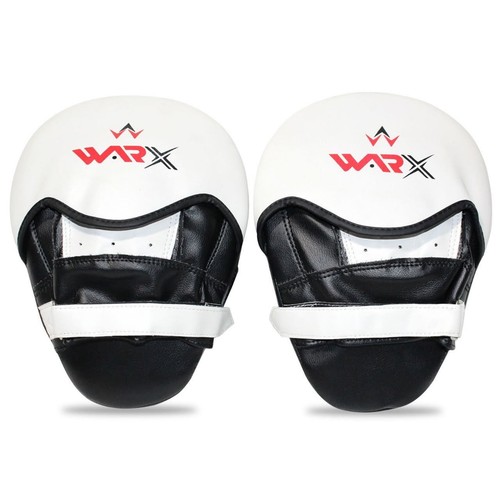 WARX® Genuine Leather Boxing Gloves And Focus Pads Set Punch Bag Hook Jab MMA - Picture 38 of 42