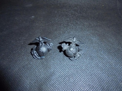 USMC United States Marine Corps gedämpfter Kragen Abzeichen Set