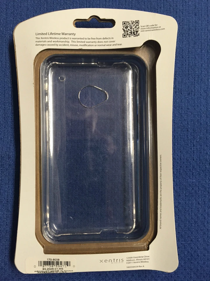 Capa rígida transparente sem fio Xentrix para HTC One - Imagem 2 de 2