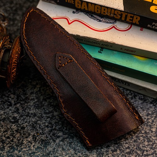 Wild Blades 8.7" Full Tang Hunting Knife Handmade EDC Damascus + Leather Sheath - Picture 12 of 12