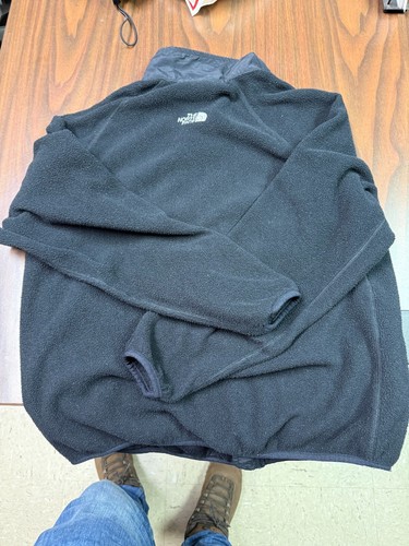 Giacca The North Face adulto L nera pile fuzzy outdoor escursionismo logo donna - Foto 2 di 4