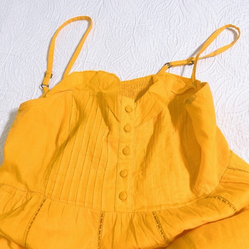 anthropologie maeve dress Maxi Yellow Cotton Size 2 - Picture 9 of 15