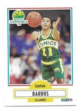 DANA BARROS 1990-91 FLEER ROOKIE NM-MT CONDITION