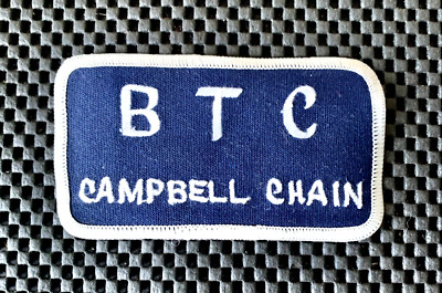 BTC CAMPBELL CHAIN EMBROIDERED SEW ON PATCH APEX TOOL GROUP 4 1/2'' x 2 1/2'' NOS