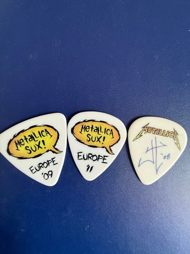 ((( METALLICA ))) guitar pick LOT of THREE (3 picks) INVENTORY SALE! LOT#16