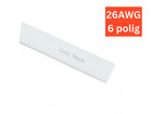 AWG26, Kupfer Flachkabel 6-polig – flexibel – 152,4 m, Weiß