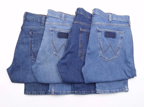 Wrangler Jeans Mens Greensboro stretch straight slim fit FACTORY SECONDS WA258